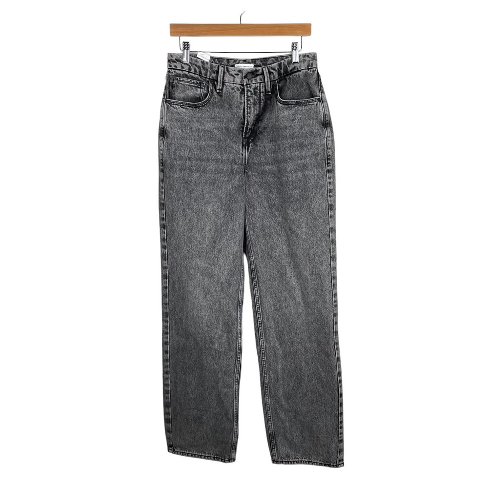 Good American Good 90s Loose Fit Baggy Straight Leg Jeans Size 4 / 27 Black NEW